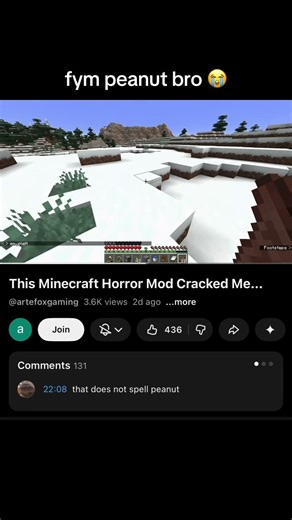 peanut #minecraft #challenge #clips #horror #scary #funny #meme #speedrun #speedrunner