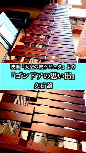 映画『天空の城ラピュタ』の名曲をマリンバ1台で1人再現『ゴンドアの思い出』久石譲