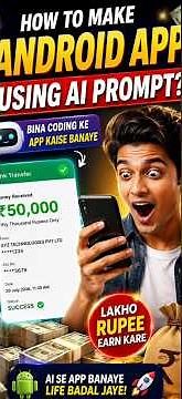 How To Make Android App Using AI Prompt? 🚀 Bina Coding Ke App Kaise Banaye