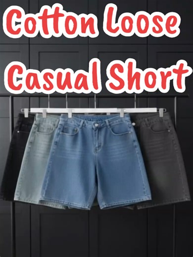 Casual Cotton Loose Denim Shorts for Summer