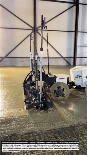 Ultimate Concrete Finishing Machine | Somero S-940e Laser Screed in Action.