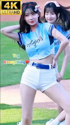 「4K」珠珢🤍💙最新應援歌動物方城市try everything 🎵#leejueun #cheerleader#李珠珢 #ली जू-यून #이주은 #チアリーダー#李珠垠