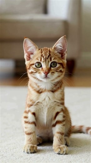 Kitten Hears Its Name for the First Time 😺👂✨