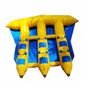 [Hot Item] 6 Person Sea Water Games Towable Inflatable Flying Fish Boat for Sale