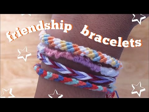 HOW TO MAKE EASY FRIENDSHIP BRACELETS! (3 TYPES)