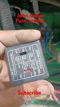 John deere tractor fuse system and mobile charging socket