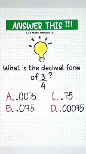 20K views · 158 reactions | What is your answer❓ #mathteachergon #MathViral #MathTutor #mathtutorial #mathreview #mathtrick #viral #mathematics #mathmadeeasy #Math #TeacherGon #maths #teachergon #decimals | Math Tutorials | Facebook