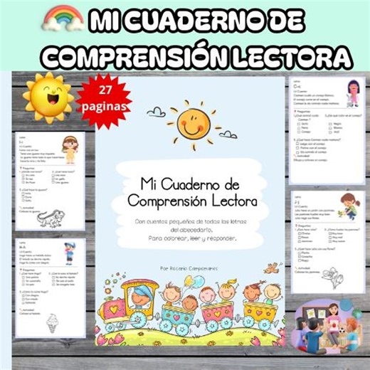 Printable Book A-Z | Short Readings, Activities & Coloring | Reading Comprehension - Etsy