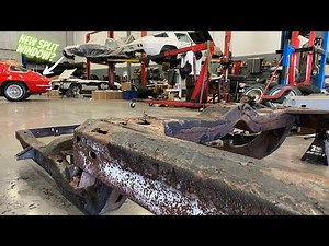 Undercoat WRECKED This C2 Corvette Chassis! Classic Car Hot Rod Restoration Shop
