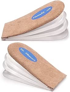 Dr. Shoesert's Adjustable Orthopedic Heel Lift Inserts, Height Increase Insole for Leg Length Discrepancies, Heel Spurs, Heel Pain, Sports Injuries, and Achilles tendonitis (Small)
