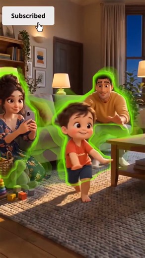 Baby's First Steps! 👶✨ Cute Family Moments | 3D Animation Shorts