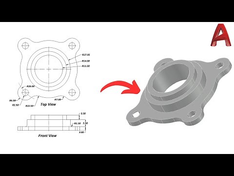 Creating Mechanical Coupling in AutoCAD 2023 More on ⁨‪@gaugehowmech‬ ⁩