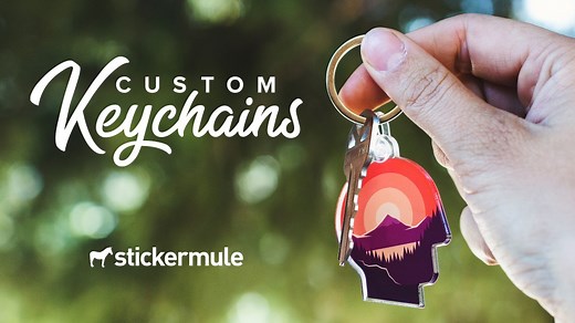 Custom keychains | Free shipping | Sticker Mule Australia