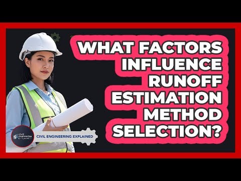 What factors influence runoff estimation method selection?