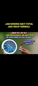 Mengapa nggak tau dari dulu‼️ Cara memperbaiki jam dinding yang mati total jadi hidup kembali dan awet selamanya #idekreatif #trending | Sidomakmur Indah