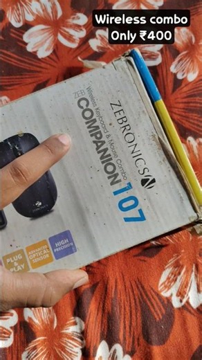 Zebronics wireless Keyboard and Mouse combo⚡Best wireless keyboard and mouse for TV and PC home use⚡