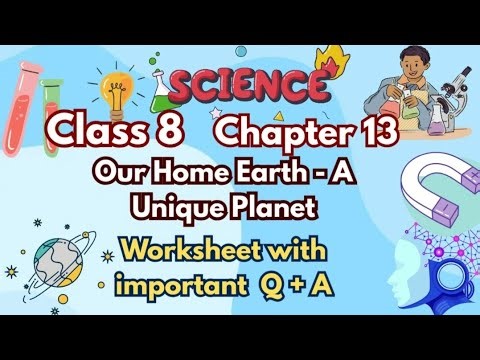 Class 8 Science Chapter 13 Worksheet | Our Home Earth – Life Sustaining Planet | Imp. Q + A | Exam