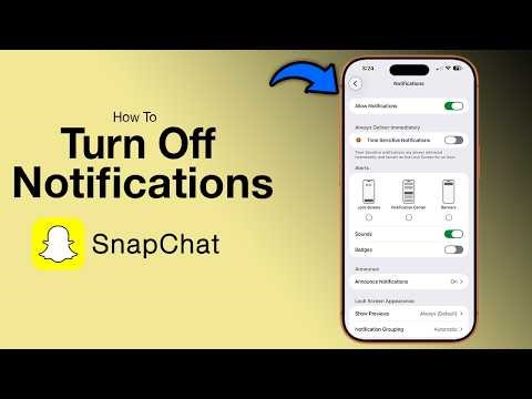 How to Turn Snapchat Notifications Off on iPhone - Step by Step