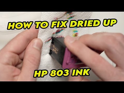 How to Clean Dried HP 803 Ink Cartridge - Printhead Blocked & Clogged