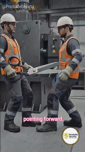 The Proper OSHA Way To Carry Heavy Workshop Shears #shorts