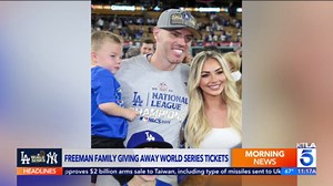 Freddie Freeman, wife giving away free tickets to World Series