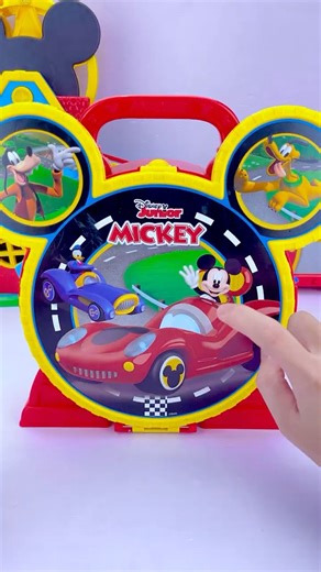 Satisfying with Disney minimouse auto road assembly toys ASMR Videos #asmr #satisfying #car #review