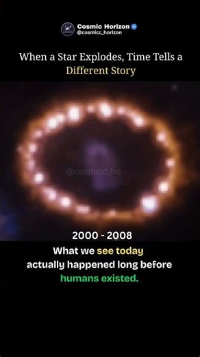 When a Star Explodes, Time Tells a Different Story 🌌 Supernova Explained #space #universe #trending