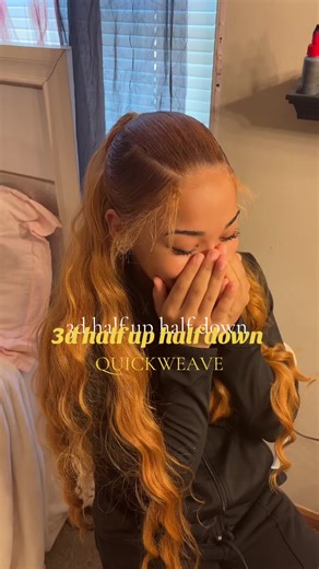 3D Half Up Half Down Quick Weave Styles