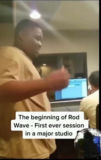 RARE MOMENT Of Rod Wave In A Major Recording Studio For The First Time Before The Fame