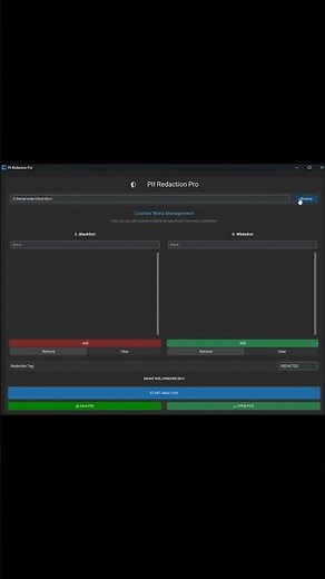 How to redact PII automatically and Locally Processed