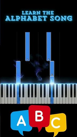 Learn THE ALPHABET SONG ! 🎹 💛 | Easy Play-Along