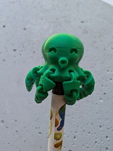 Hand Delivered Only Octopus Pencil Topper Fidget 3D Printed - Etsy