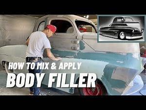 HOW TO APPLY BODY FILLER THE FAST WAY: BODY WORK TUTORIAL