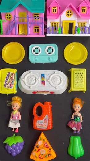 Kitchen and Beauty set l miniature cooking set l Barbie doctor set l asmr