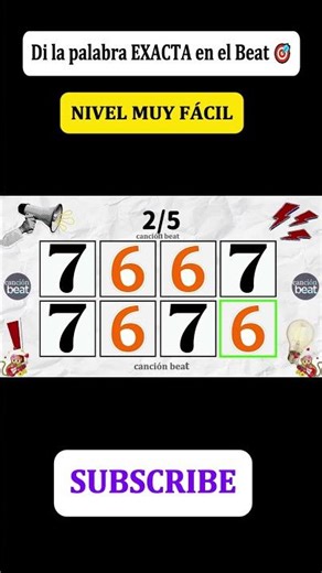 Di la palabra al ritmo 🎶😱 | Rhythm Challenge 🎧 #shorts