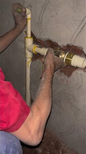 Push valve kaise fitting kare#flash wall kaise fit karen#plumber #plumber #plumber