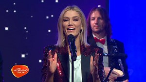 Watch Delta Goodrem perform festive classic 'Little Drummer Boy' from her Christmas album 🎅🏻✨ | The Morning Show