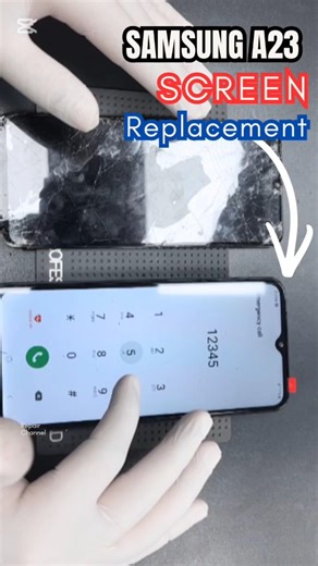 Samsung A23 Screen Replacement 😱 DIY Fix! #screenreplacement #repairing #diyrepair #repairtutorial