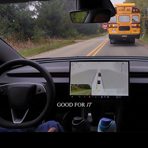 Tesla FSD vs School Bus