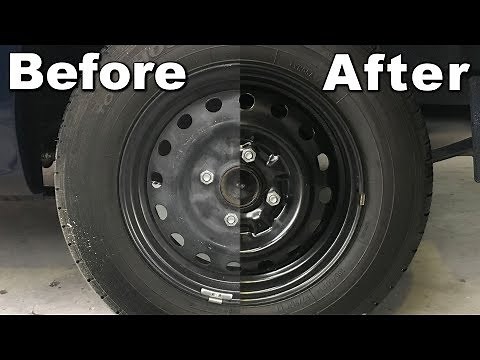 超簡単！缶スプレー の マットブラック で ホイール塗装・カスタムペイント