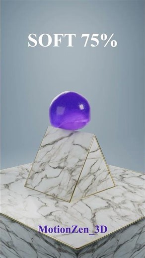 Softness Simulation Showdown 0% vs 100% Ball 3D #asmr