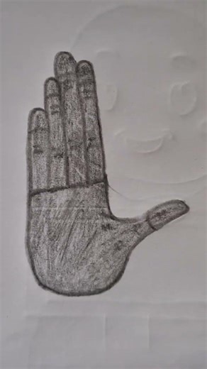 half moon hand gesture art creation