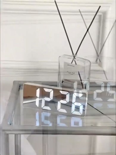 ALX MALAYSIA Multifunction Mirror LED Clock Digital Clock Sensor Battery USB Plug-in Dual Use Alarm Clock Jam Meja 鬧鐘 | Lazada