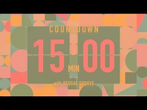 15 Minute Countdown Timer 🎶 Flip Clock with Reggae Groove 🇯🇲
