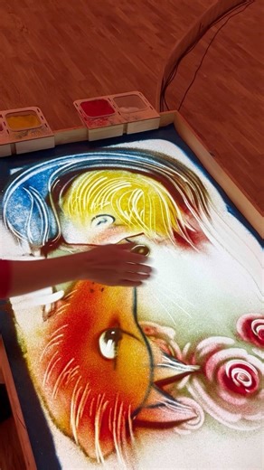 How to draw a sand animation #draw #art #artclass #sandart #drawing #artist #artwork #painting