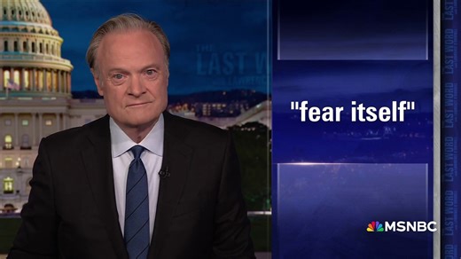 Lawrence on the historic success of FDR's first 100 days which shows the failure of Trump's 100 days