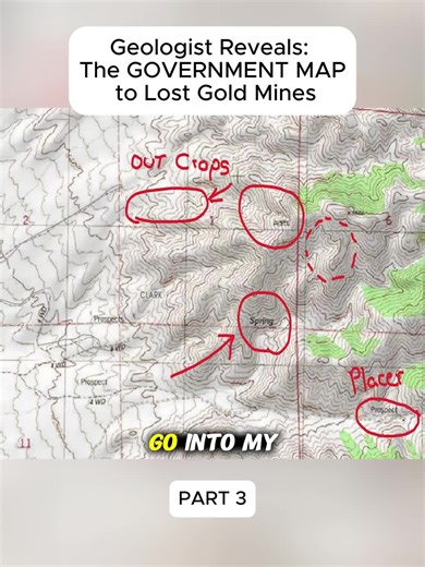 The GOVERNMENT MAP to Lost Gold Mines!! - P3 #explore #discover #gold #geology #viralvideo