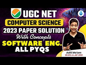 Software Engineering PYQ for NTA UGC NET-1 Video Lecture | Crash Course for UGC NET Computer science