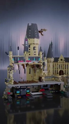LEGO 71043 Hogwarts Castle Speedbuild | 71043 LEGO Harry Potter | Blender Geometry Nodes | Animation