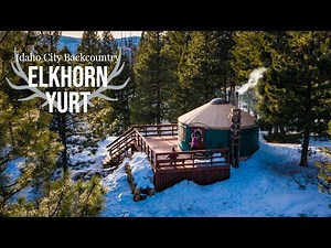 🔷A Romantic Winter Snowshoe Into A Back Country Yurt